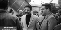 حمید هیراد در مراسم ترحیم حسین دهلوی/عکس