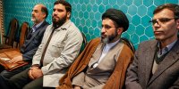 ناطق‌نوری، ظریف و فرزند رهبر انقلاب در مراسم ختم خواهر ولایتی/عکس