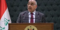 بازدید عبدالمهدی از محل انفجار انبار مهمات در بغداد