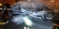 حریق مرگبار خودرو در پی وقوع تصادف در اتوبان تهران-قم