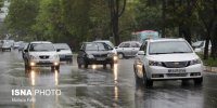 بارندگی در جاده‌های ۸ استان