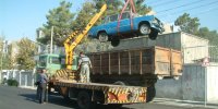 جمع آوری خودروهای اسقاطی از معابر شمال شرق تهران