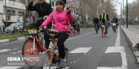 همایش بزرگ دوچرخه سواری ۲هزار دانشجو و دانش آموز در خیابان‌های مرکز پایتخت