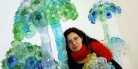 وقتی بطری‌های پلاستیکی به دنیای هنر قدم می‌گذارند