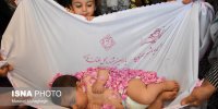 تطهیر نوزادان ۱۱ استان با گلبرگ‌های محمدی
