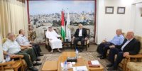 دیدار هیأت قطری با هنیه در غزه