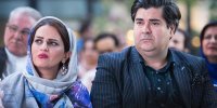 (عکس) سالار عقیلی و همسرش در مراسم رونمایی از آلبوم نگار
