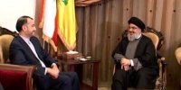 دیدار امیرعبداللهیان با دبیرکل حزب الله لبنان در بیروت