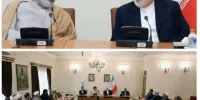 دیدار رئیس دانشگاه ادیان و مذاهب  با ظریف