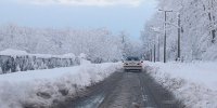 بارش برف و باران در اغلب محورهای مواصلاتی