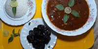 افطاری روز بیست‌و‌هفتم ماه رمضان؛ خورش آلوچه آذربایجان