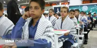 نواخته شدن نهمین زنگ دانش آموز شهید در بهشت زهرا همزمان با آغاز سال تحصیلی جدید