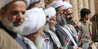 اجتماع حوزویان بیرجند در حمایت از سپاه پاسداران