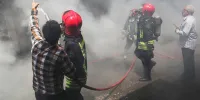 بازار اروند خرمشهر در آتش سوخت
