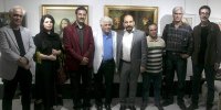 هنرمندان نقاش بروجردی در گلدشت گرد هم آمدند