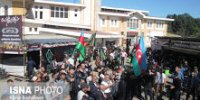 برپایی موکب استقبال از زائران خارجی اربعین در پایانه مرزی آستارا