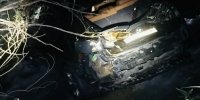 تصاویری از سقوط خودرو BMW X۴ در رودخانه کرج