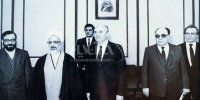 عکسی از آیت‌الله جوادی آملی و لاریجانی در کنار میخائیل گورباچف