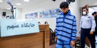 تصاویری از زورگیر اتوبان نیایش در دادگاه