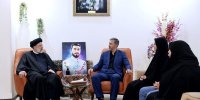 دیدار یلدایی رئیسی با خانواده شهید علی‌وردی