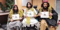 جشن فارغ التحصیلی خلبانان طالبانی با حلقه طلایی! +عکس