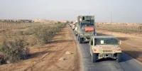 کاروان ارتش آمریکا در عراق هدف قرار گرفت