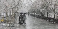 غرب و جنوب اصفهان برف می‌بارد