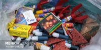 کشف ۱۶ هزار عدد ماده آتش‌زای غیر مجاز در مشهد/۲ متهم دستگیر شدند