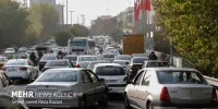 حجم بالای ترددها و شروع ترافیک در معابر شهر تهران