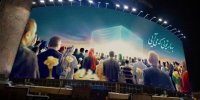 دیوارنگاره میدان ولیعصر (عج) رنگ نیمه شعبان گرفت