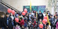 کودکان شهدای مدافع حرم به تماشای بچه زرنگ نشستند