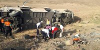 واژگونی مرگبار اتوبوس مسافربری در لرستان