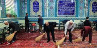 غبار روبی مساجد مقدمه مهمانی خدا/ سمنانی‌ها دست به‌کار شدند