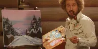 نقاش مشهور تلویزیون زنده شد/ بازگشت باب راس به دنیای نقاشی