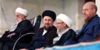 قابی از سیدحسن خمینی ، جنتی و قالیباف+عکس