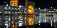 تصویری جالب از  شام غریبان در حرم امام رضا (ع)