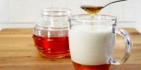 عسل را با شیر داغ بخوریم یا نه؟