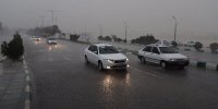 بارش باران در محورهای مواصلاتی ۶ استان کشور