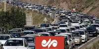 ترافیک سنگین محور چالوس مسیر جنوب به شمال