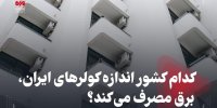 کدام کشور اندازه کولرهای ایران، برق مصرف می‌کند؟