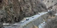 ترافیک سنگین در محورهای چالوس در محدوده پل زنگوله