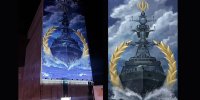 ناوگروه دریایی ارتش به دیوارنگاره جهاد رسید/یک افتخار کم‌نظیر