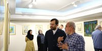 رنگ ها در نمی‌زنند افتتاح شد/ شیخی با زبان رنگ‌ها صحبت می‌کند