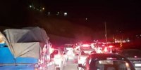 ترافیک نیمه سنگین در جاده قدیم جاجرود و آزادراه تهران پردیس