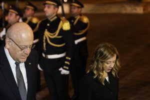 اشتباه عجیب رئیس‌جمهور لبنان مقابل نخست وزیر زن ایتالیا