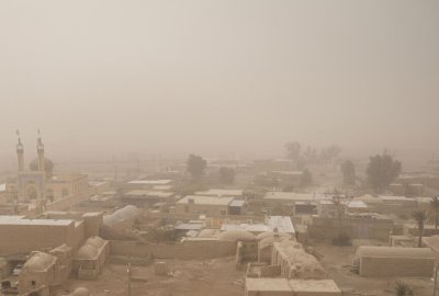 طوفان شدید با سرعت ۱۱۵ کیلومتر بر ساعت این شهر را درنوردید
