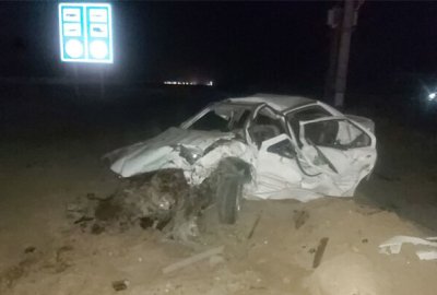 برخورد مرگبار با تیر چراغ برق/ جزئیات