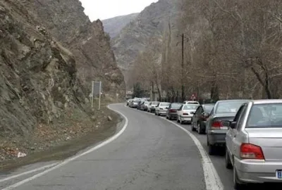 محدودیت تردد در جنوب به شمال جاده چالوس، امروز نهم آبان