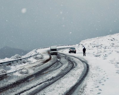 تصاویر | تاریک دره سفیدپوش شد | اولین برف پاییزی در دامنه‌های الوند
