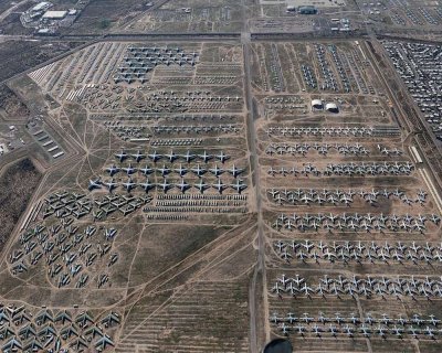 تصاویری از بزرگ‌ترین گورستان هواپیما در جهان | ایستگاه آخر جنگنده‌های مشهور